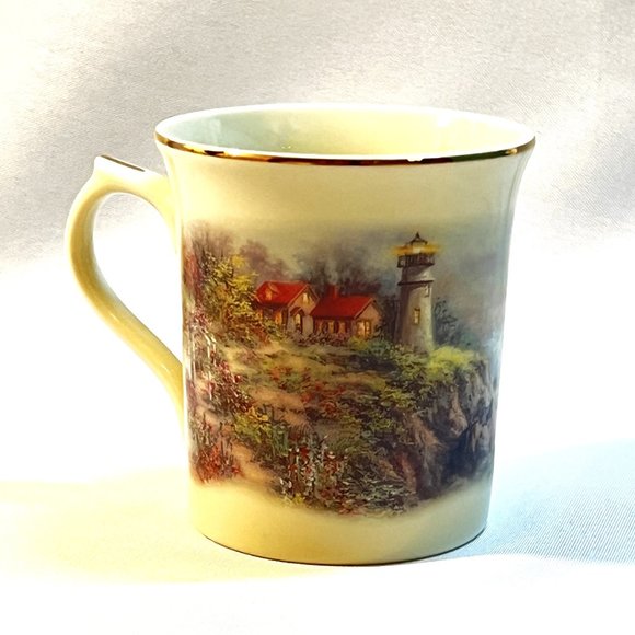 Lenox Lighthouse Beacon Mug Footprints Collector 1998 Cup Signed - Picture 1 of 6
